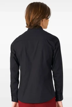 OppoSuits Effen Gekleurde Overhemden|Black Knight