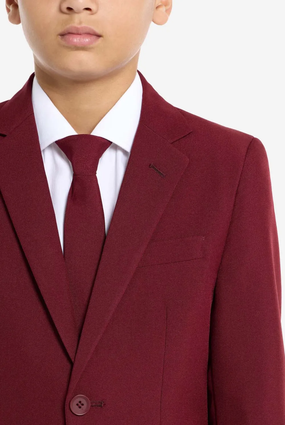 OppoSuits Effen Gekleurde Pakken|Blazing Burgundy
