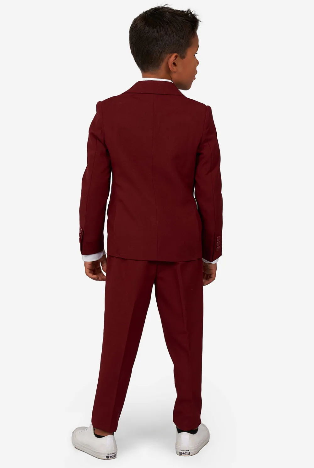OppoSuits Effen Gekleurde Pakken|Blazing Burgundy