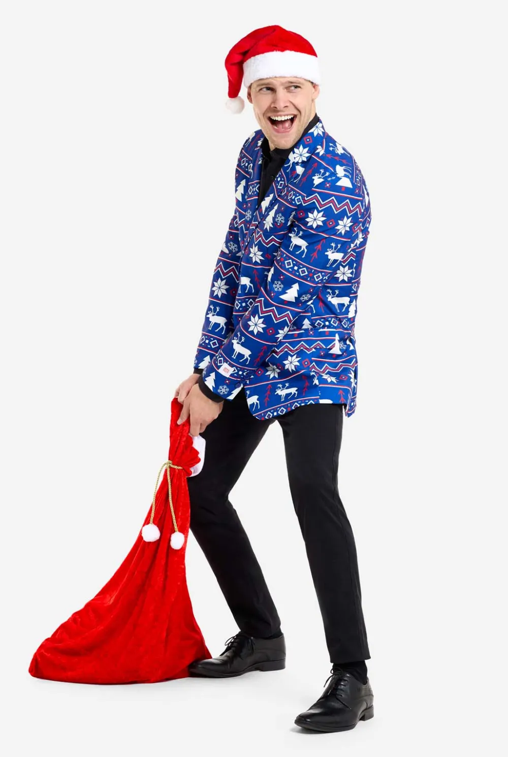 Heren OppoSuits Kerst Blazers|Blue Christmas Nordic