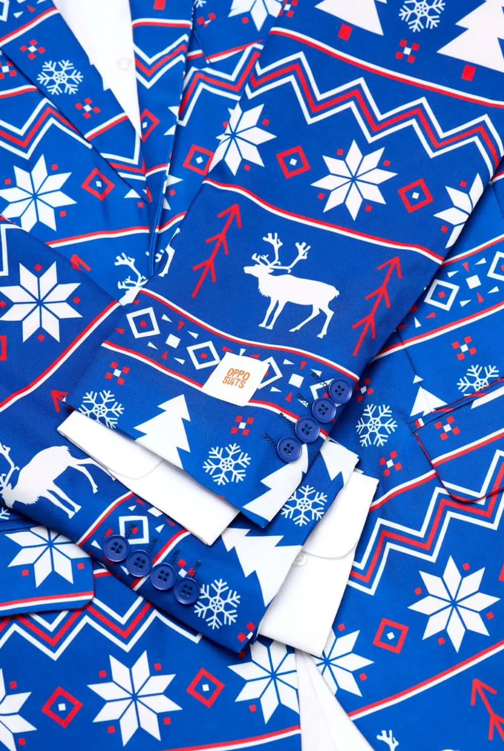 Heren OppoSuits Kerst Blazers|Blue Christmas Nordic