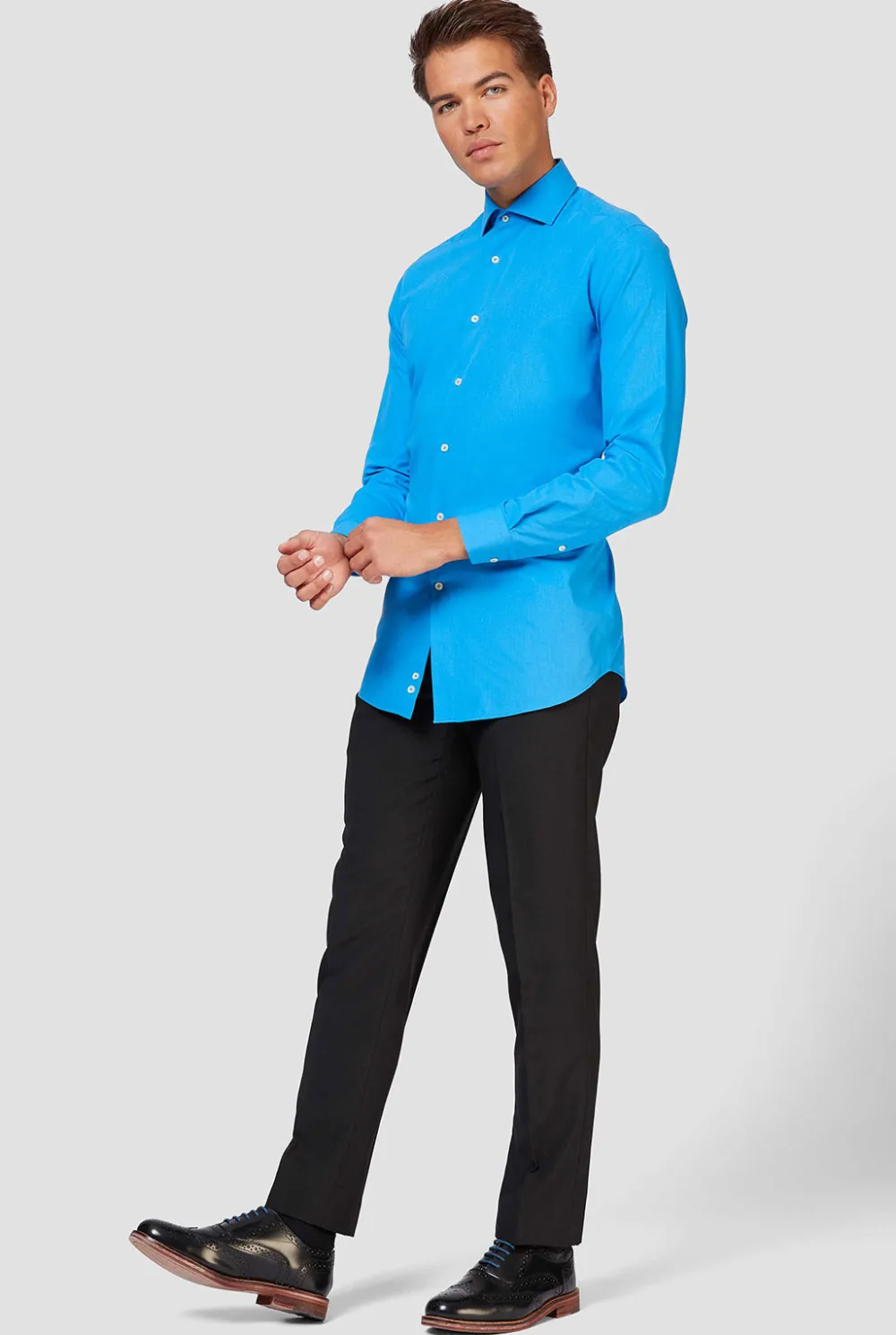 Heren OppoSuits Effen Gekleurde Overhemden|Blue Steel