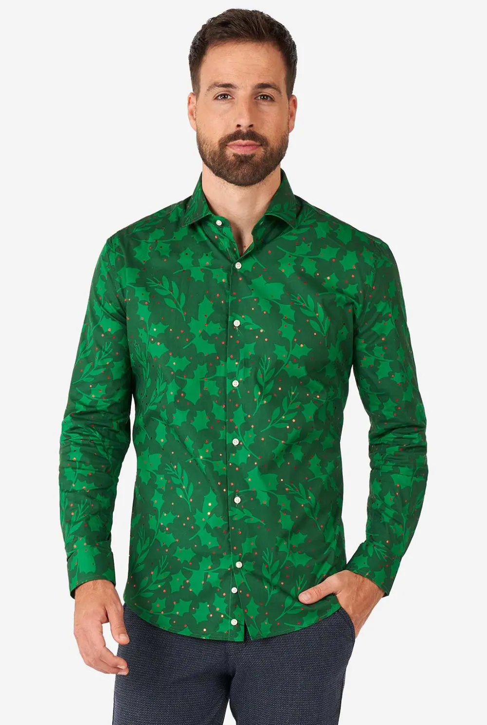 Heren OppoSuits Casual Overhemden|Bright Berry
