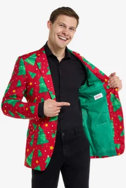 Heren OppoSuits Kerst Blazers|Christmas Trees & Stars