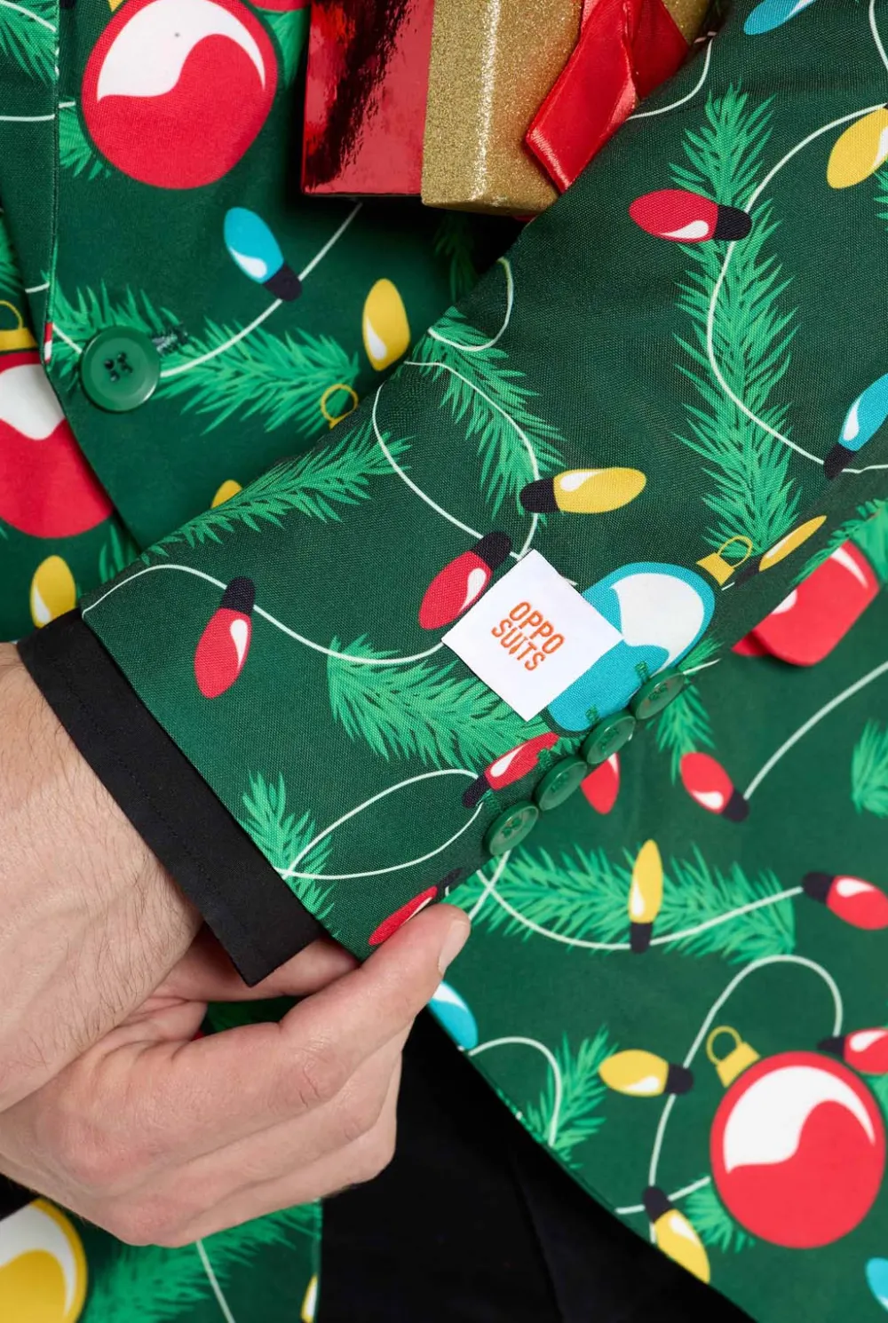 Heren OppoSuits Kerst Blazers|Christmas Tree with Lights