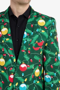 Heren OppoSuits Kerst Blazers|Christmas Tree with Lights