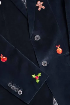Heren OppoSuits Deluxe Blazers|Kerst Blazers|Christmas - X-Mas Icons - Navy