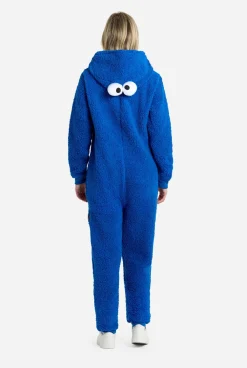 DAMES OppoSuits Karakter Onesies|Effen Gekleurde Onesies|Cookie Monster