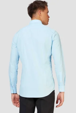Heren OppoSuits Effen Gekleurde Overhemden|Cool Blue