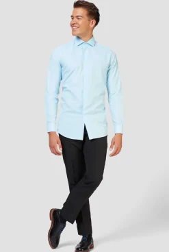 Heren OppoSuits Effen Gekleurde Overhemden|Cool Blue