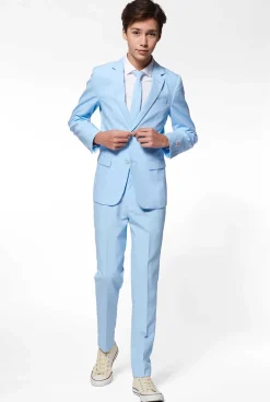 OppoSuits Effen Gekleurde Pakken|Cool Blue