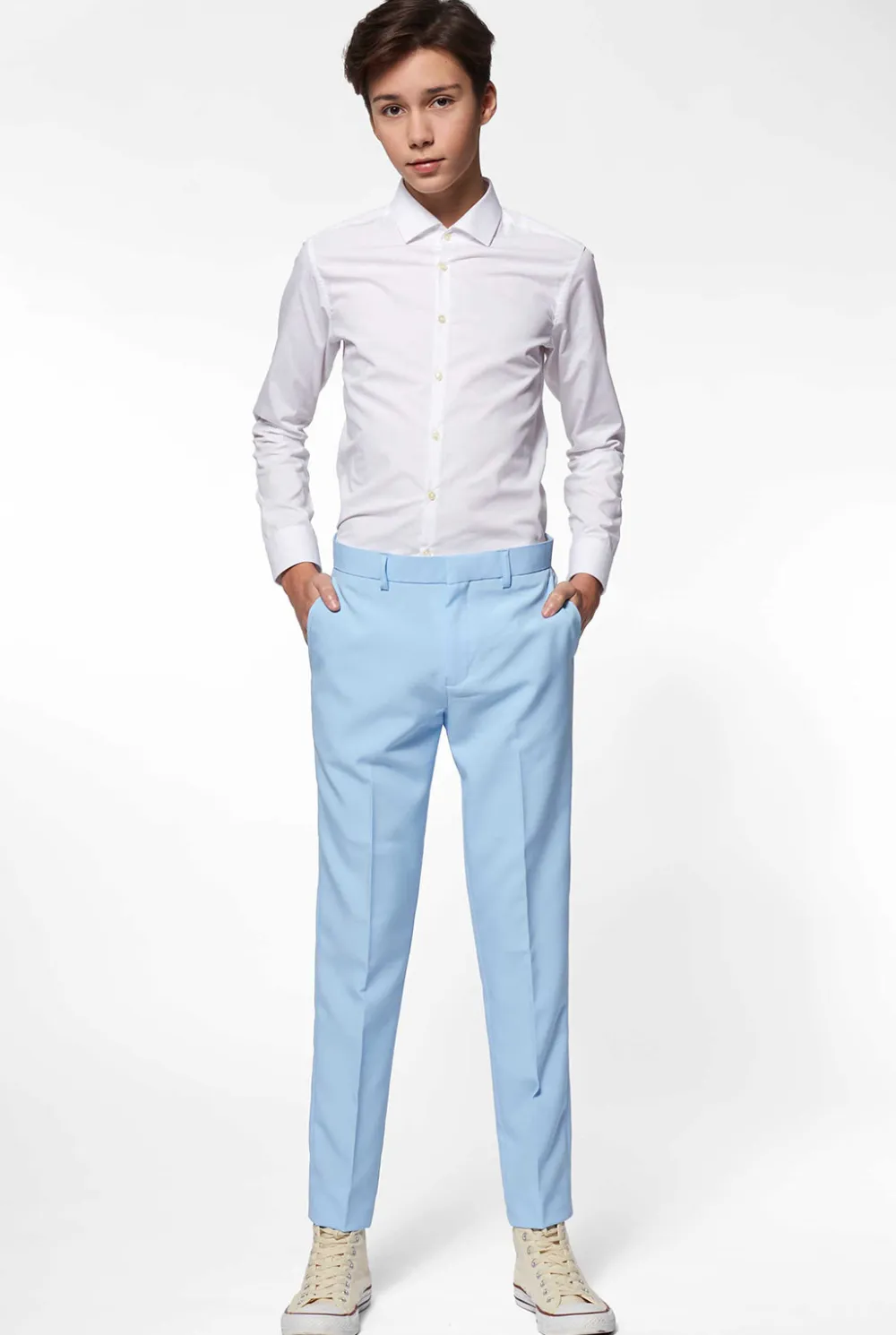 OppoSuits Effen Gekleurde Pakken|Cool Blue