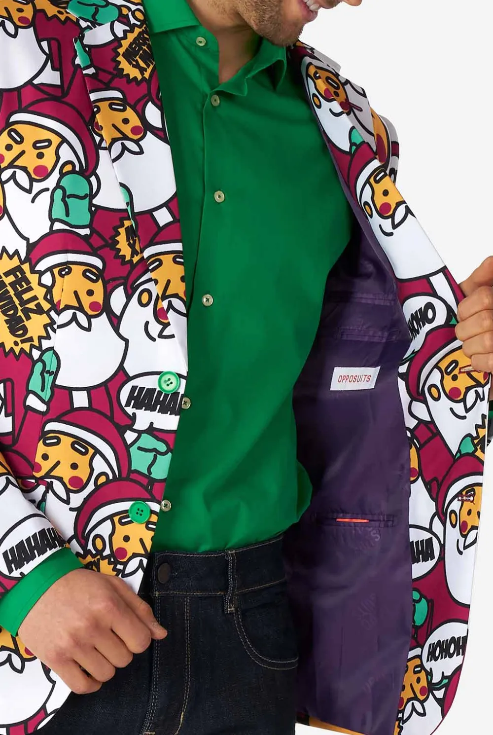 Heren OppoSuits Kerst Blazers|Cool Claus