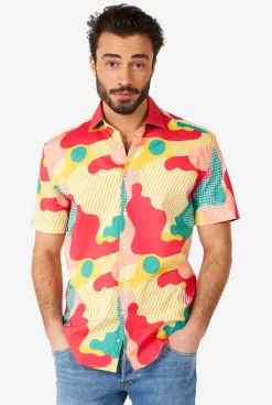 Heren OppoSuits Zomer Overhemden|Casual Overhemden|Coral Camo