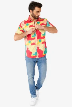 Heren OppoSuits Zomer Overhemden|Casual Overhemden|Coral Camo