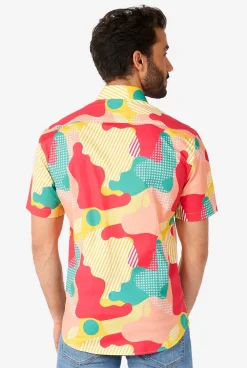 Heren OppoSuits Zomer Overhemden|Casual Overhemden|Coral Camo