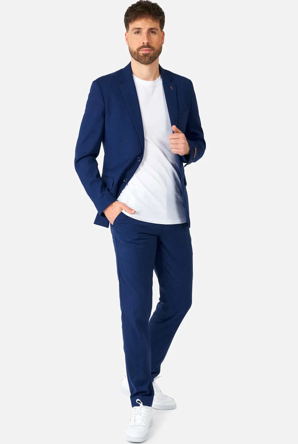 Heren OppoSuits Trouwpakken|Effen Gekleurde Pakken|Daily Dark Blue