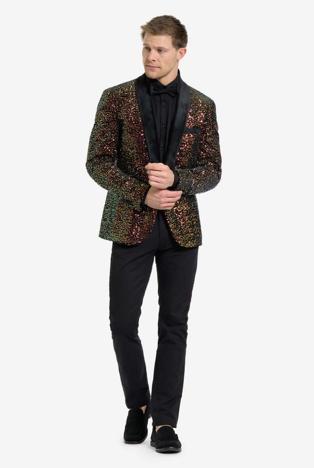 Heren OppoSuits Deluxe Blazers|Pailletten Blazers|Dinner Jacket - Amber Sequins