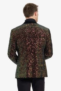 Heren OppoSuits Deluxe Blazers|Pailletten Blazers|Dinner Jacket - Amber Sequins