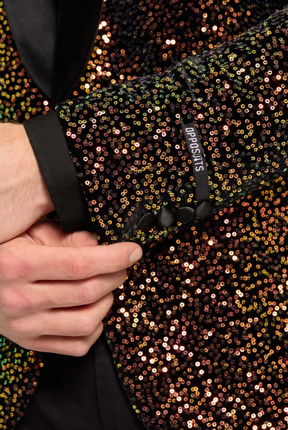 Heren OppoSuits Deluxe Blazers|Pailletten Blazers|Dinner Jacket - Amber Sequins