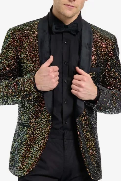 Heren OppoSuits Deluxe Blazers|Pailletten Blazers|Dinner Jacket - Amber Sequins