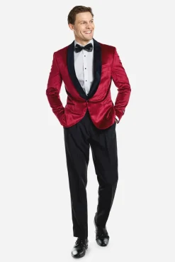 Heren OppoSuits Deluxe Blazers|Kerst Blazers|Dinner Jacket - Burgundy