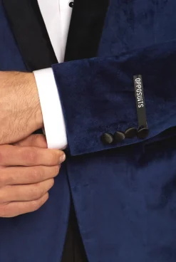 Heren OppoSuits Deluxe Blazers|Kerst Blazers|Dinner Jacket - Deep Blue