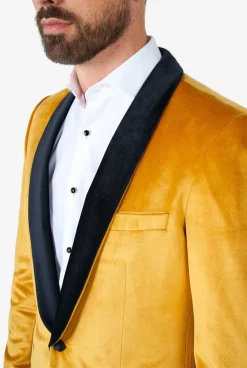 Heren OppoSuits Deluxe Blazers|Kerst Blazers|Dinner Jacket - Gold