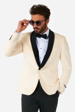 Heren OppoSuits Deluxe Blazers|Dinner Jacket - Ivory Champagne