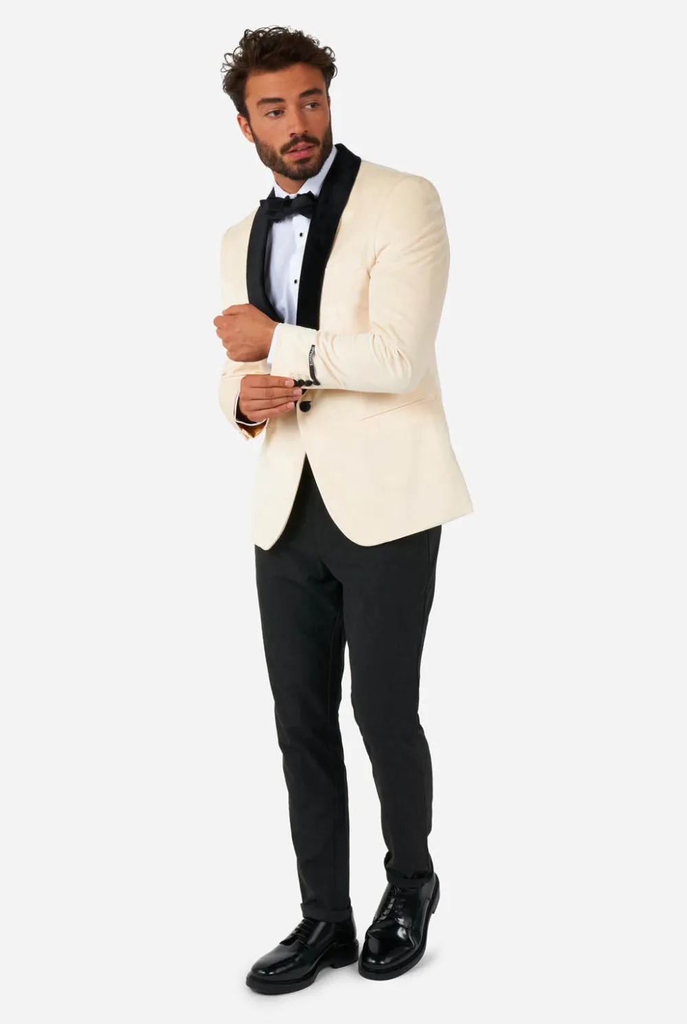 Heren OppoSuits Deluxe Blazers|Dinner Jacket - Ivory Champagne