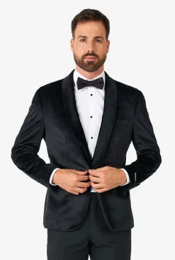 Heren OppoSuits Deluxe Blazers|Kerst Blazers|Dinner Jacket - Jet Set Black