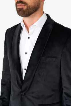 Heren OppoSuits Deluxe Blazers|Kerst Blazers|Dinner Jacket - Jet Set Black