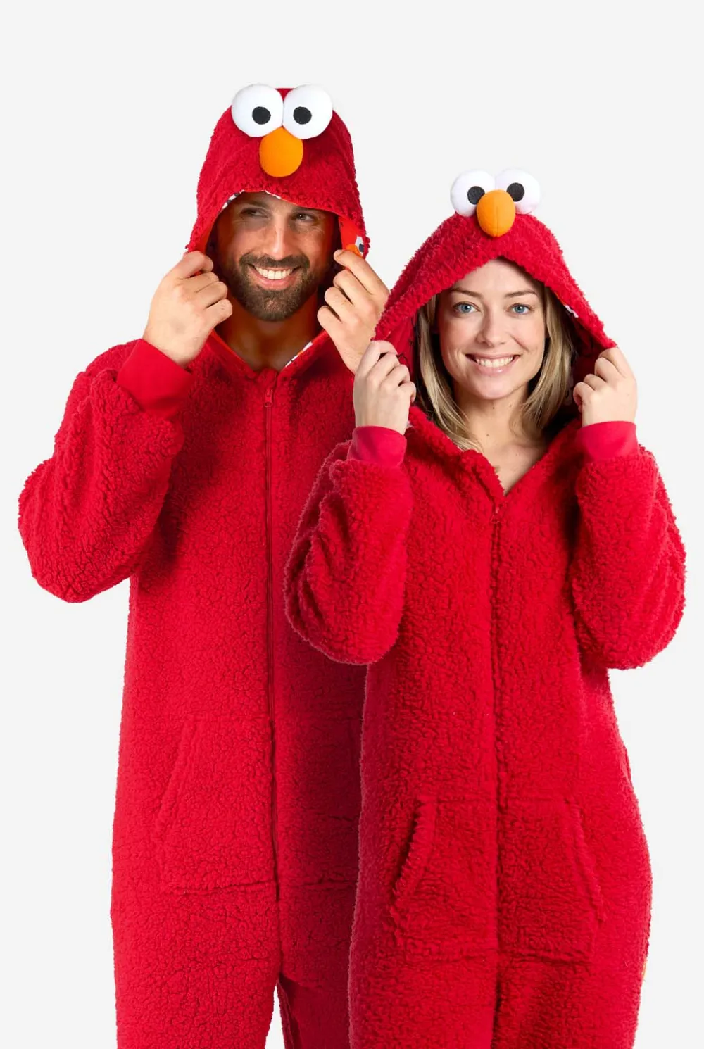 DAMES OppoSuits Karakter Onesies|Effen Gekleurde Onesies|Elmo