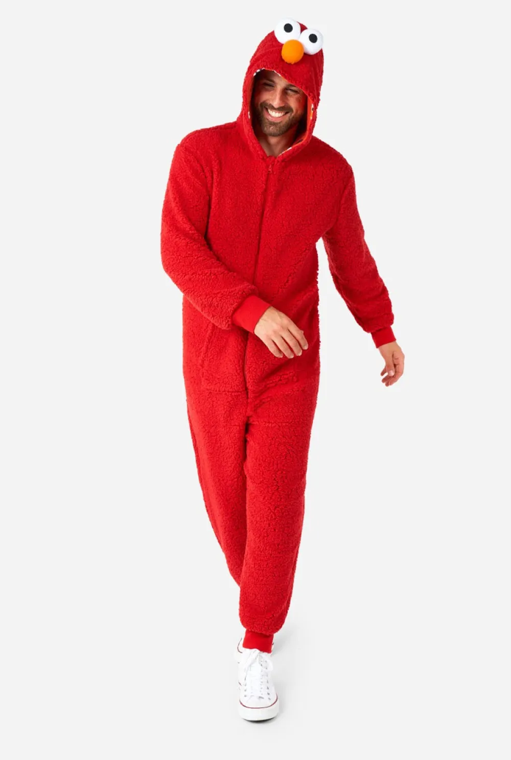 DAMES OppoSuits Karakter Onesies|Effen Gekleurde Onesies|Elmo