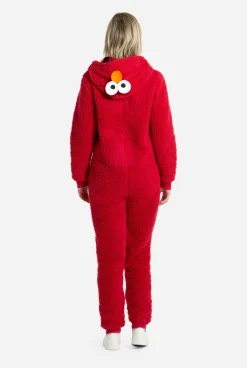 DAMES OppoSuits Karakter Onesies|Effen Gekleurde Onesies|Elmo