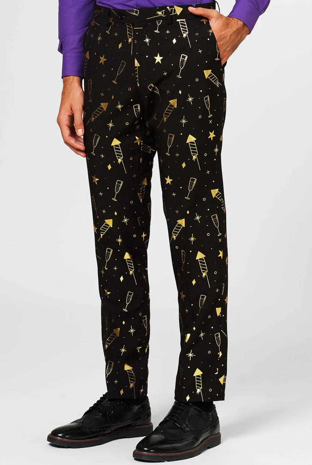 Heren OppoSuits Glimmende Pakken|Kerstpakken|Fancy Fireworks