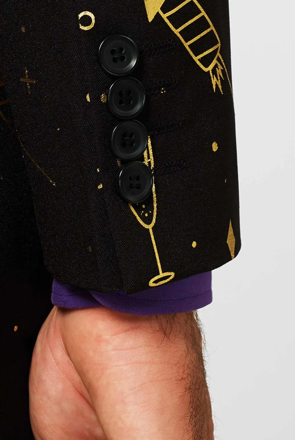 Heren OppoSuits Glimmende Pakken|Kerstpakken|Fancy Fireworks