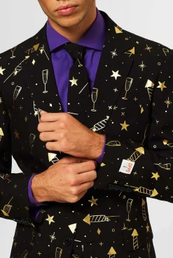 Heren OppoSuits Glimmende Pakken|Kerstpakken|Fancy Fireworks