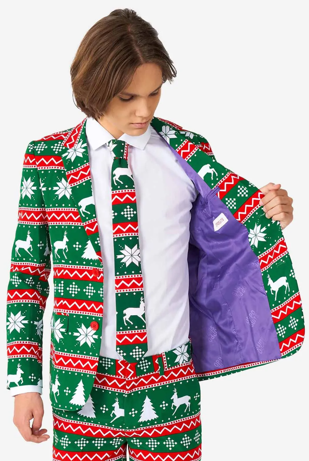 OppoSuits Kerst Pakken|Festive Green