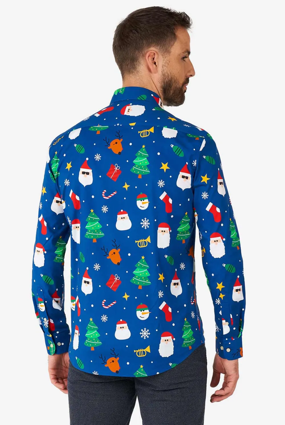 Heren OppoSuits Casual Overhemden|Festivity Blue