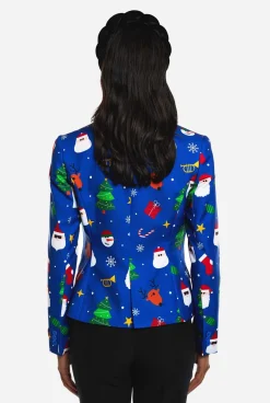DAMES OppoSuits Kerstblazers|Festivity Blue