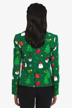 DAMES OppoSuits Kerstblazers|Festivity Green