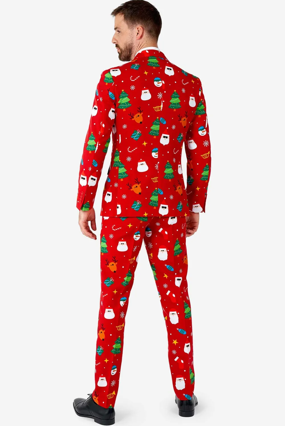 Heren OppoSuits Kerstpakken|Festivity Red