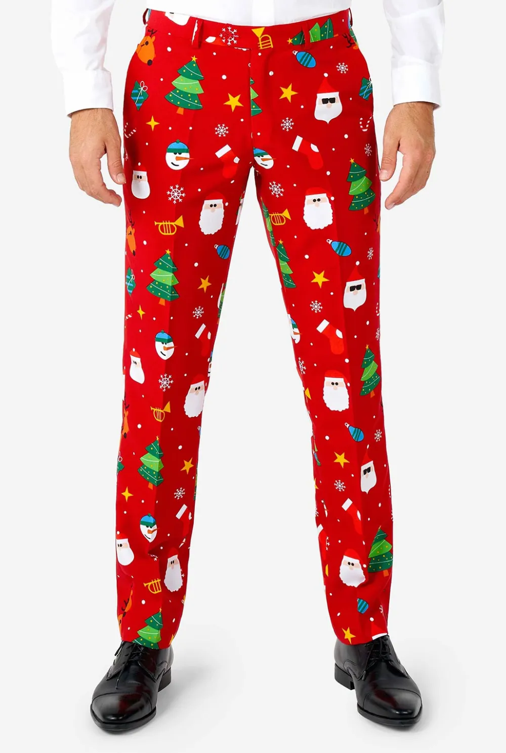 Heren OppoSuits Kerstpakken|Festivity Red
