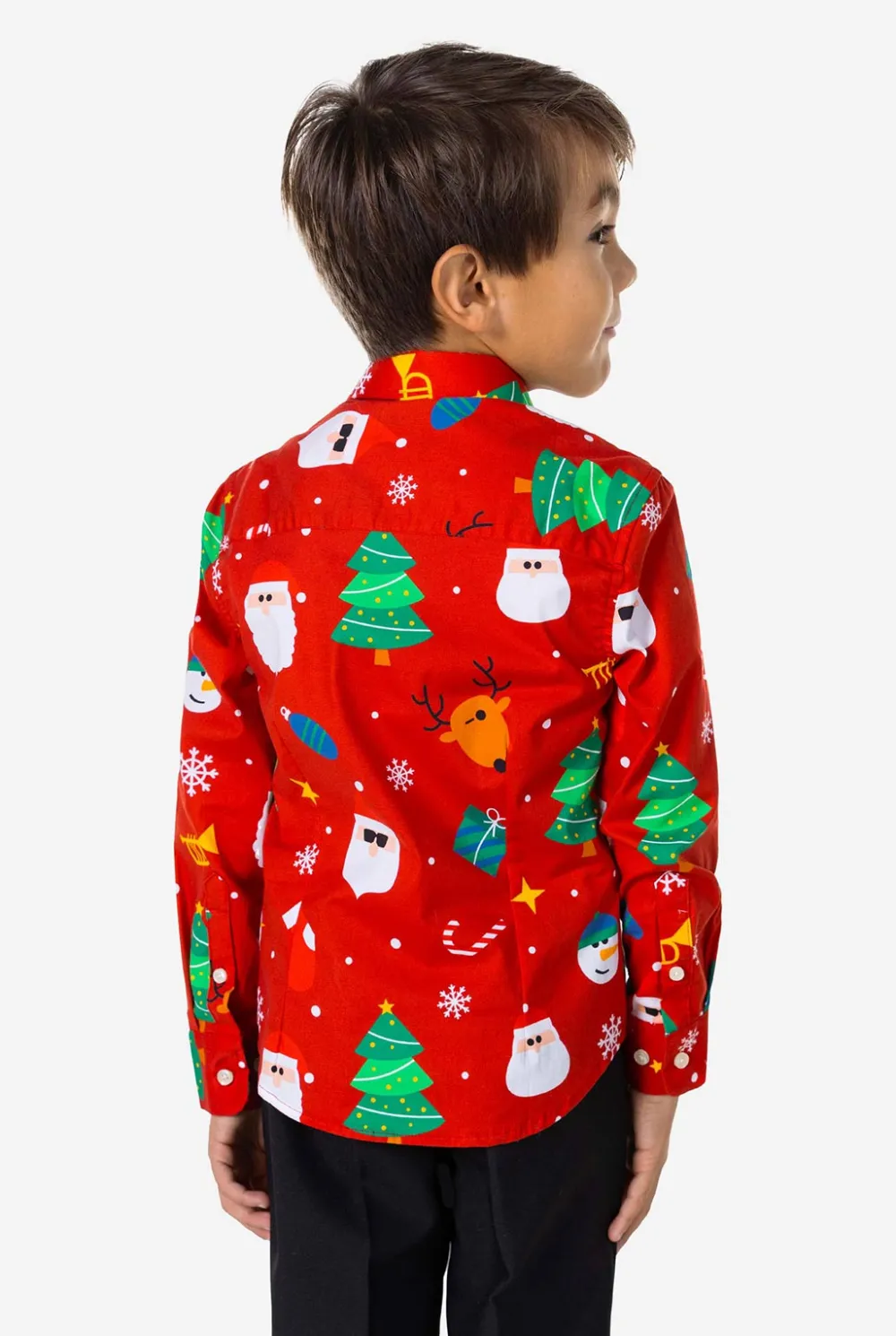 OppoSuits Casual Overhemden|Kerst Overhemden|Festivity Red