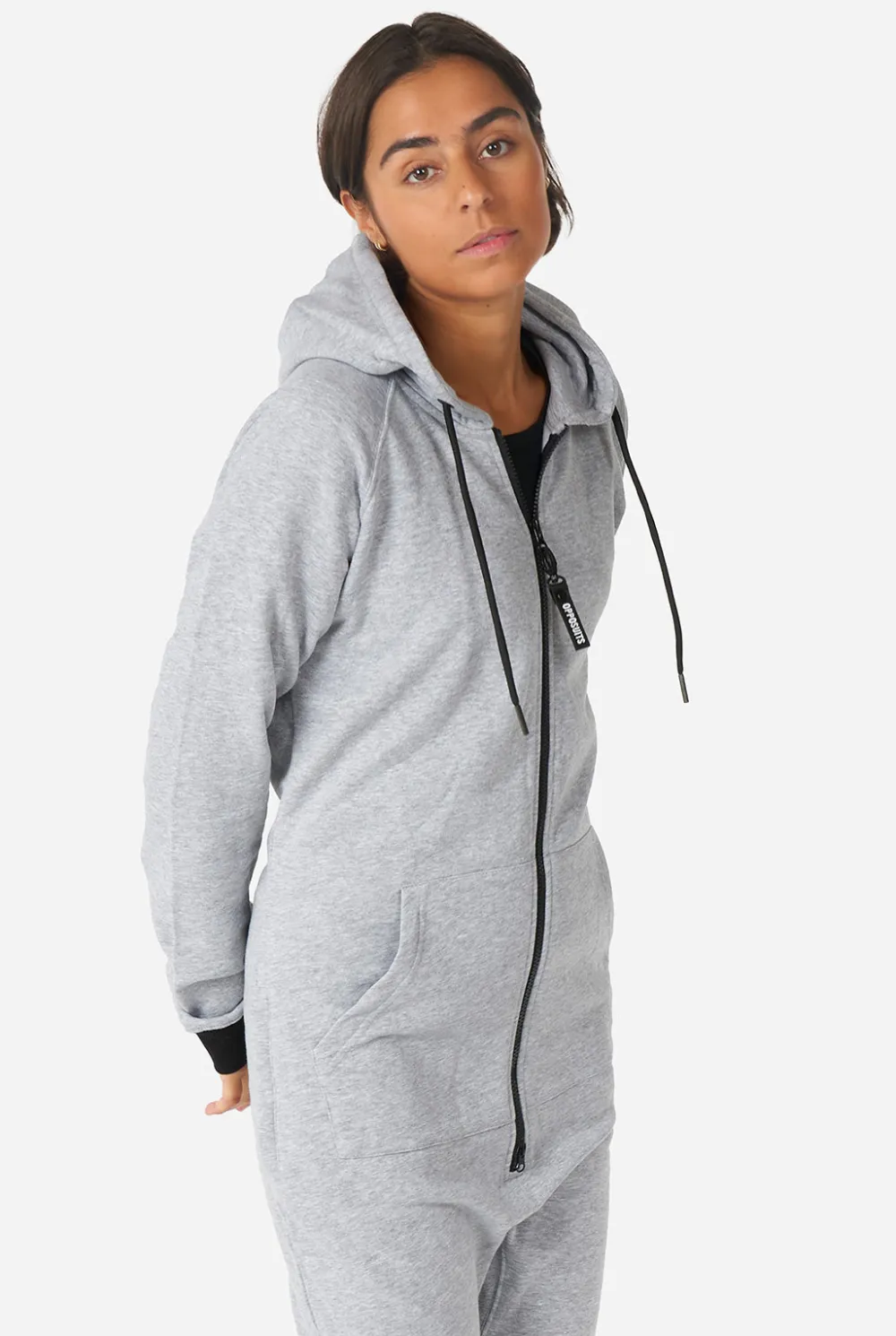 DAMES OppoSuits Effen Gekleurde Onesies|Effen Gekleurde Onesies|Gentle Grey