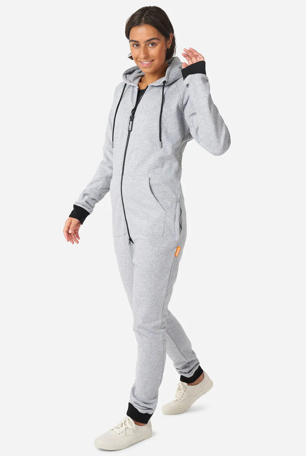 DAMES OppoSuits Effen Gekleurde Onesies|Effen Gekleurde Onesies|Gentle Grey