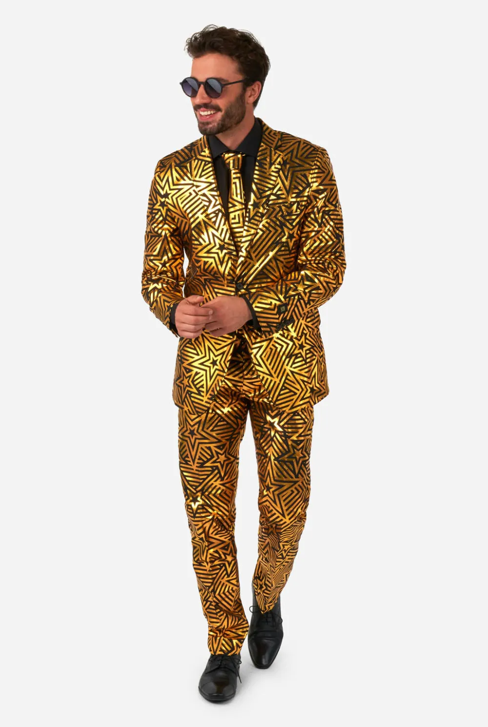 Heren OppoSuits Halloweenpakken|Vrijgezellenfeest Pakken|Golden Geo Star