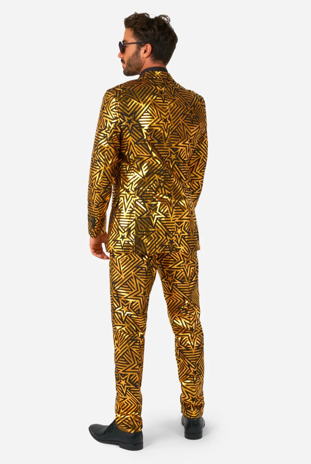Heren OppoSuits Halloweenpakken|Vrijgezellenfeest Pakken|Golden Geo Star