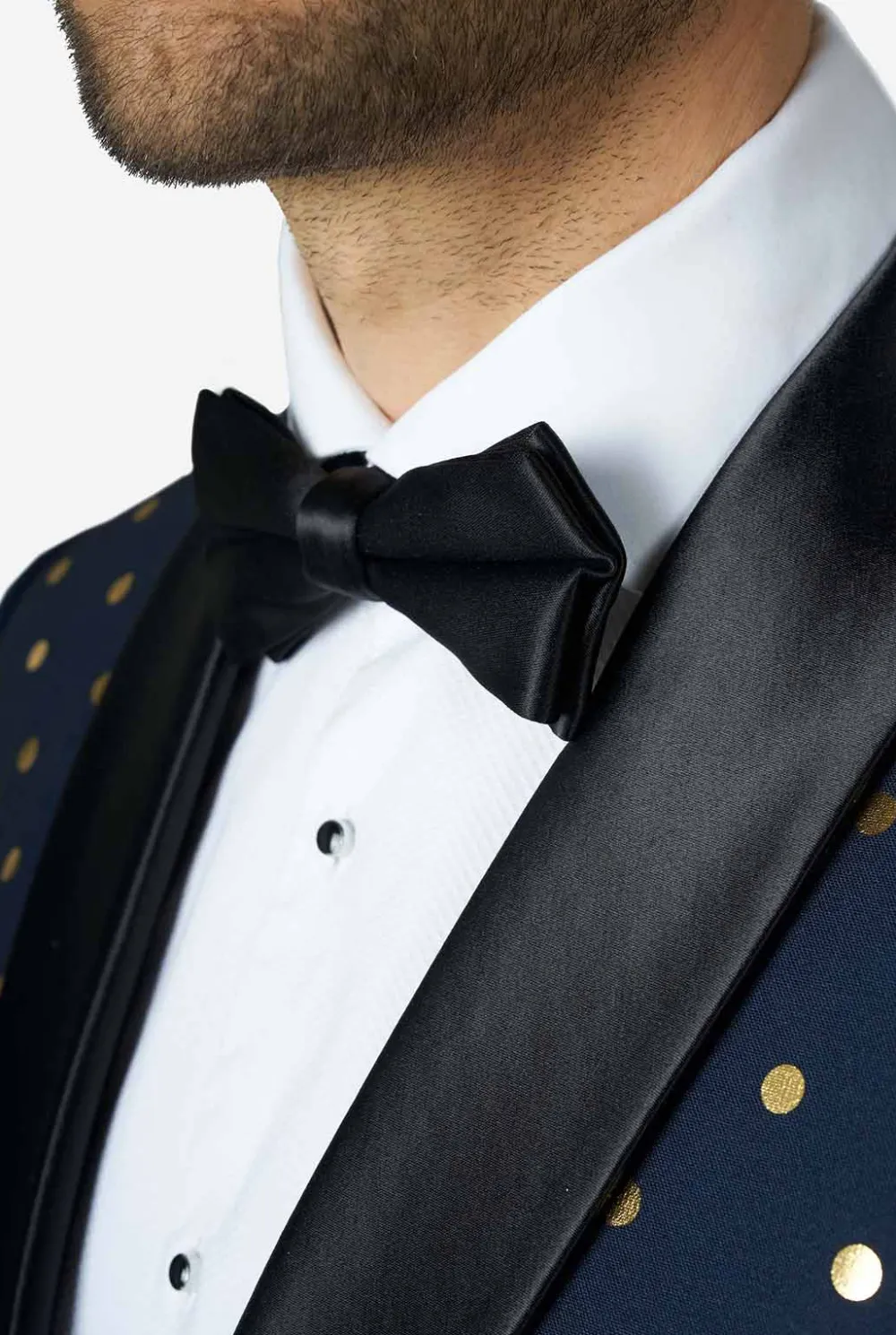 Heren OppoSuits Kerst Smokings|Goldy Dots